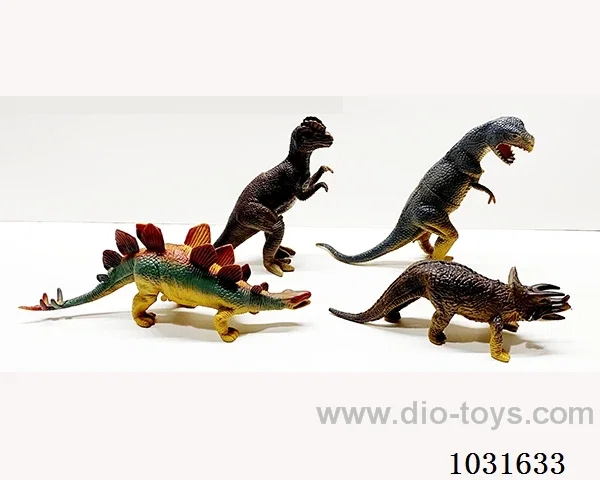 4pcs dinosaur set in PP bag with header