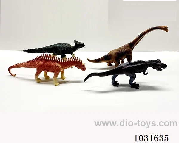 4pcs dinosaur set in PP bag with header