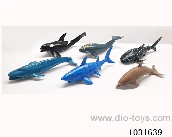 6pcs animals set in PP bag with header