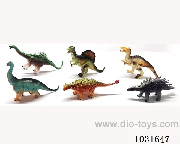 6pcs dinosaur setin PP bag with header