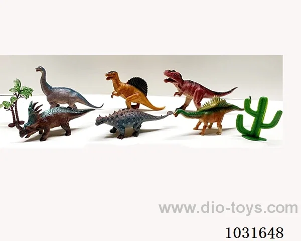 6pcs dinosaur set in PP bag with header