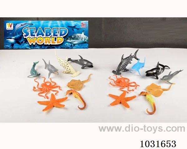 8pcs animals set 2sets mixed loading in PP bag with header