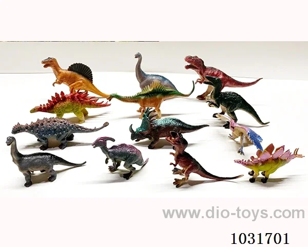 13pcs dinosaur set in PP bag with header