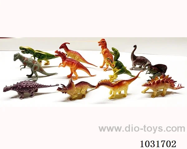 12pcs dinosaur set in PP bag with header