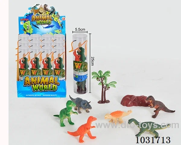 6pcs dinosaur set in display box