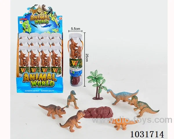 6pcs dinosaur set in display box