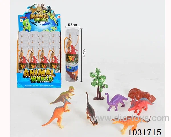 6pcs dinosaur set in display box