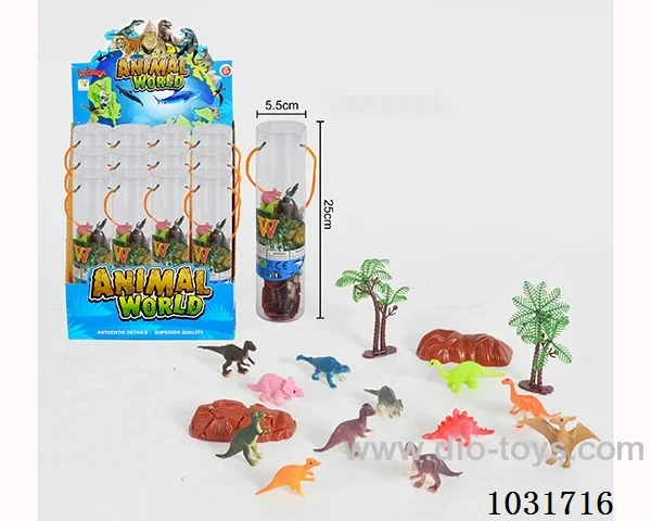 12pcs dinosaur set in display box