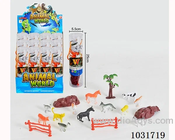 12pcs animals set in display box