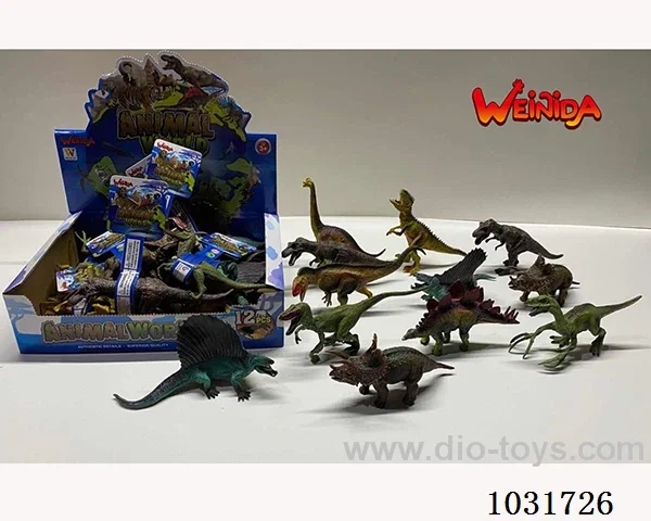 12pcs dinosaur set in display box