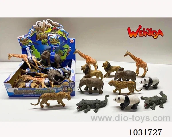 12pcs animals set in display box