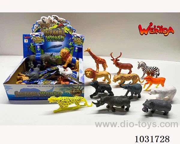 12pcs animals set in display box