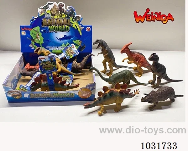 6pcs  animals set in display box