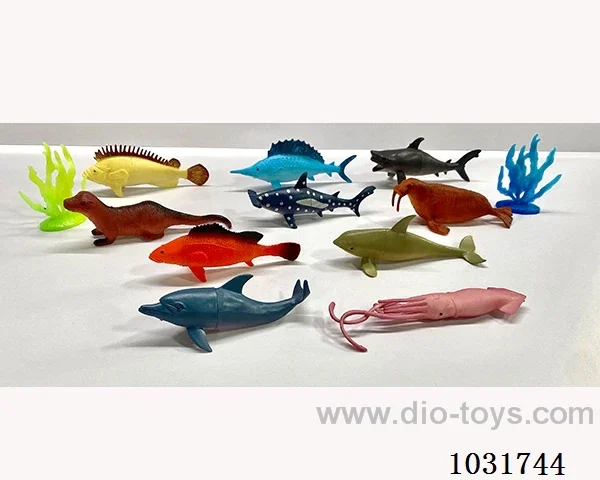 10pcs animals set in PP bag with header