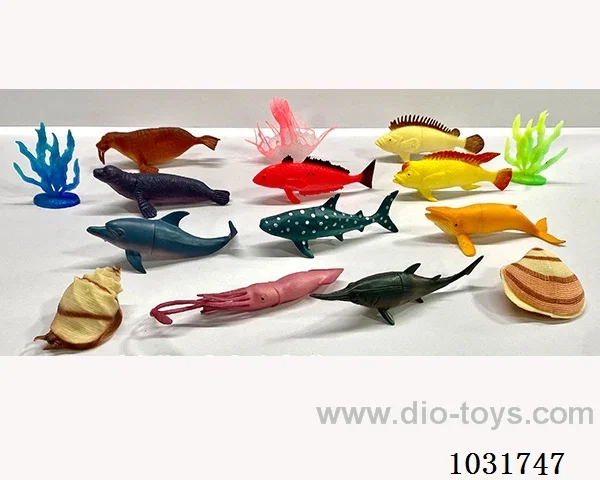 13pcs animals set in PP bag with header