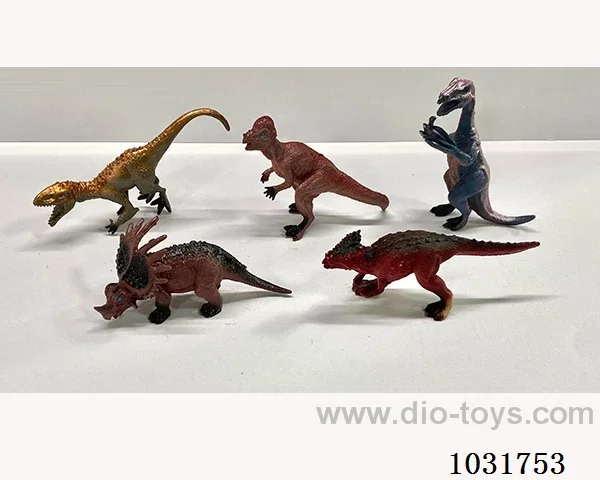5pcs dinosaur set in PP bag with header