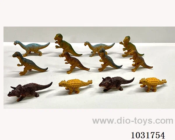 12pcs dinosaur set in PP bag with header
