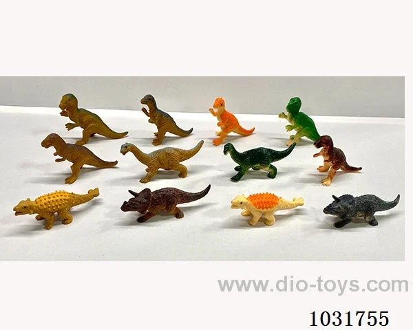 12pcs dinosaur set in PP bag with header
