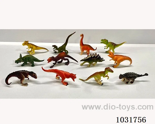 6pcs dinosaur set in PP bag with header