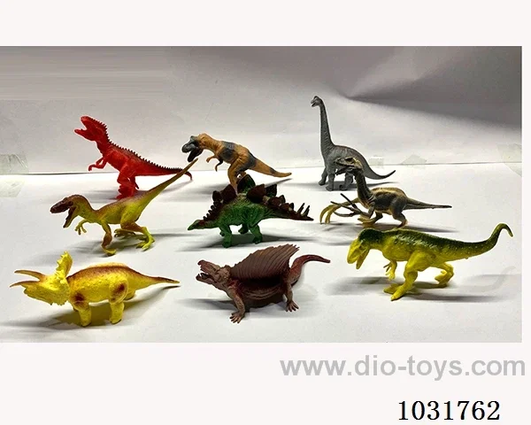 9pcs dinosaur set in PP bag with header