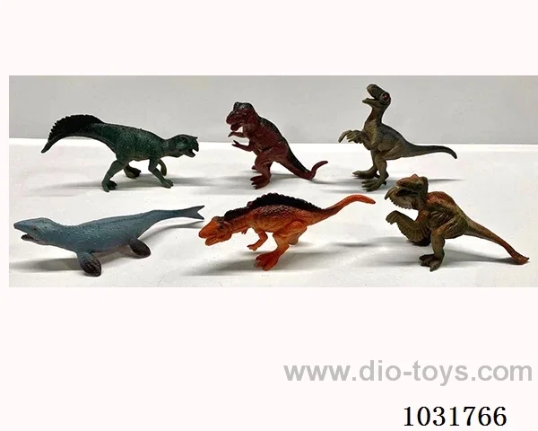 6pcs dinosaur set in PP bag with header