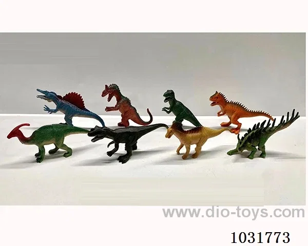 8pcs dinosaur set in PP bag with header