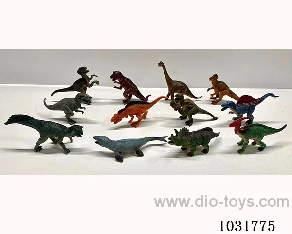 12pcs dinosaur set in PP bag with header