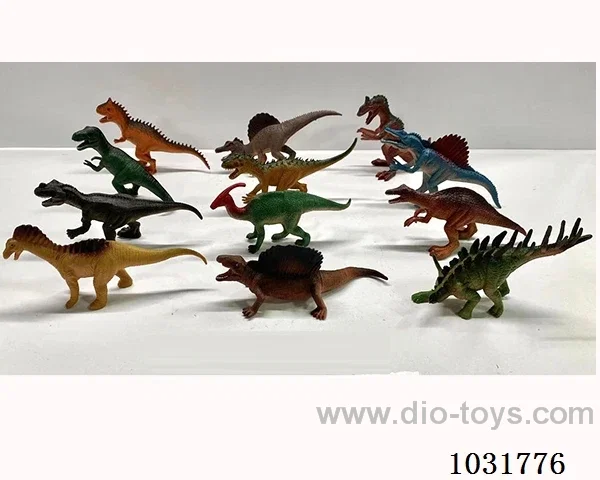 12pcs dinosaur set in PP bag with header