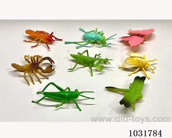 8pcs animals set in PP bag with header