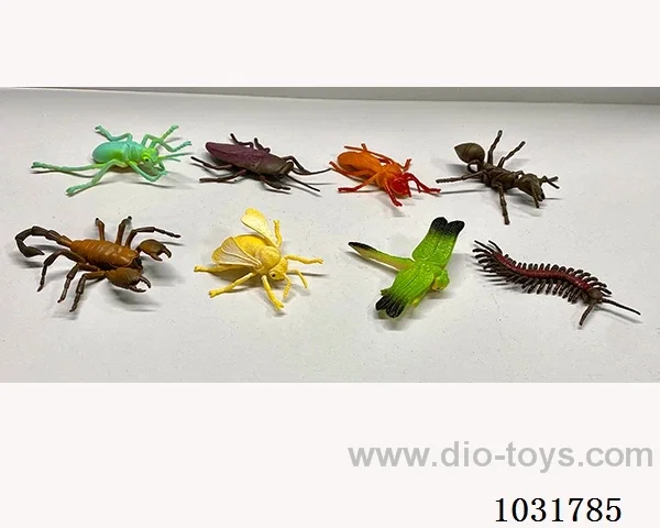8pcs animals set in PP bag with header