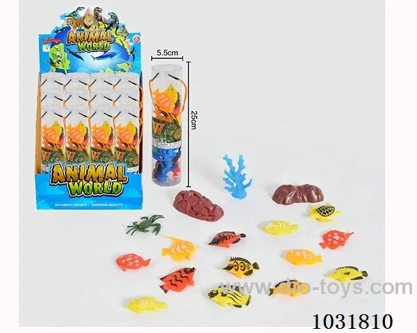 14pcs animals set in display box