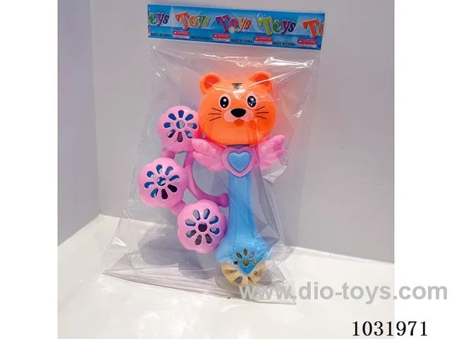 Cartoon baby rattles in opp bag