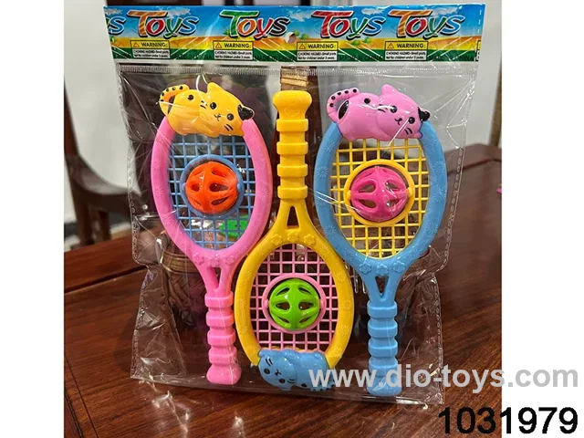 Cartoon baby rattles in opp bag