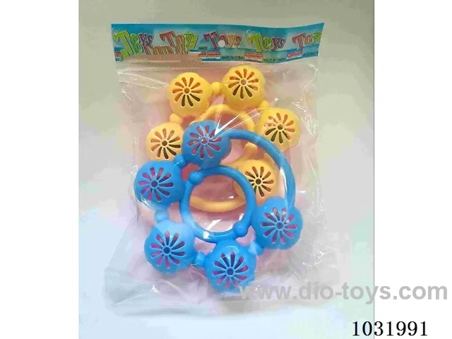 Cartoon baby rattles in opp bag