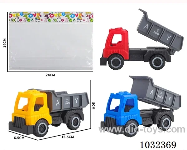 Sliding car in opp bag