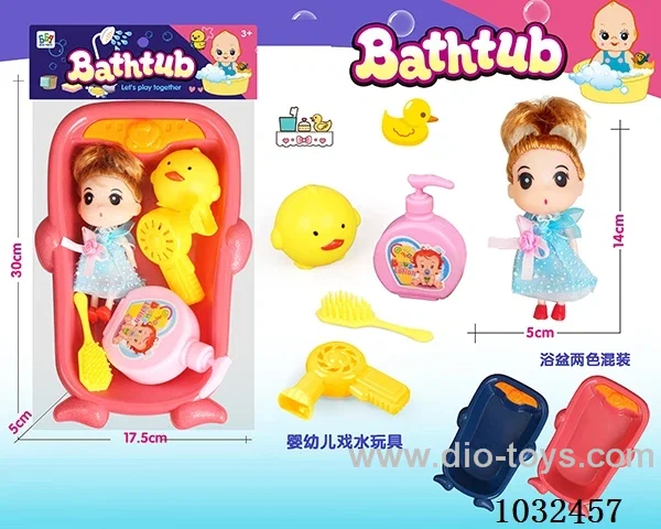 bath toy 2color mixed loading in PP bag with header