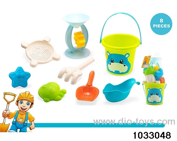 Beach toy set（8pcs）in Net bag