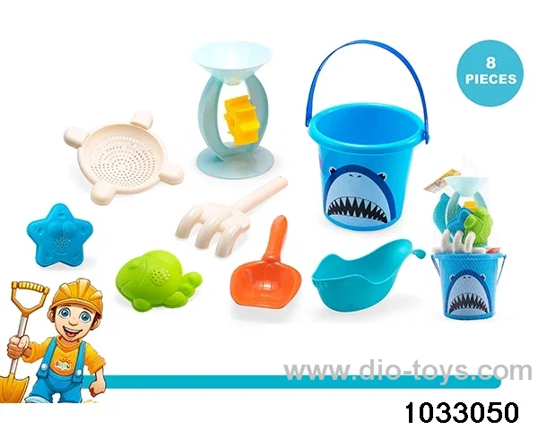 Beach toy set（8pcs）in Net bag