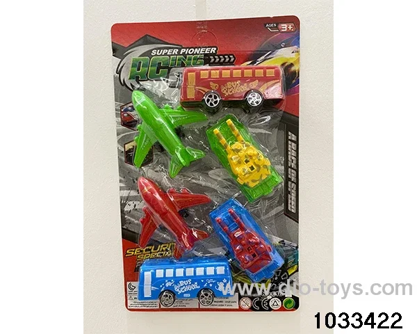 Pullback toy set in Blister card