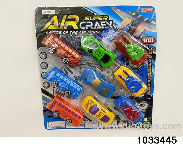 Pullback toy set in blister