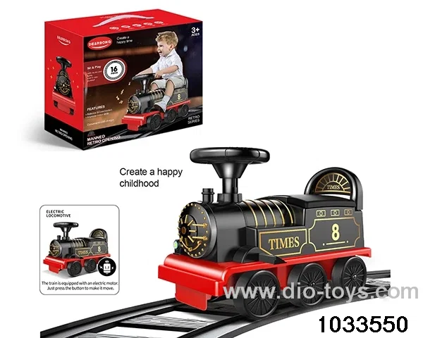 Electric children's train with light，music，tracks