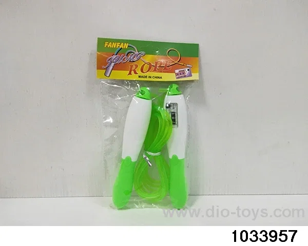 Jumping rope in poly bag header