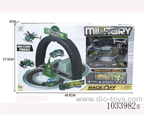 Military rail car park