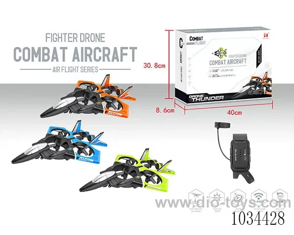 Watch gravity sensing RC Foam drone 3color mixed loading in color box