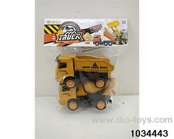 Skidding engineering vehicle in PP bag with header