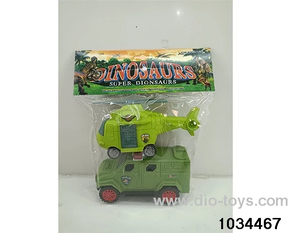 Taxi police car + airplane in PP bag with header