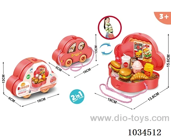 Hamburger storage car in paper card