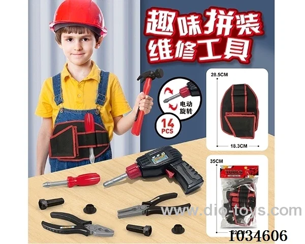 Tool waist pack with Electric hand drill in pp bag with header