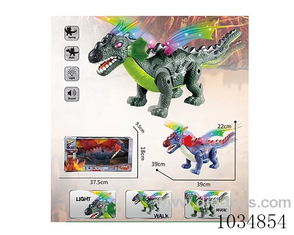 Electric Dinosaur with light&sound  in window box