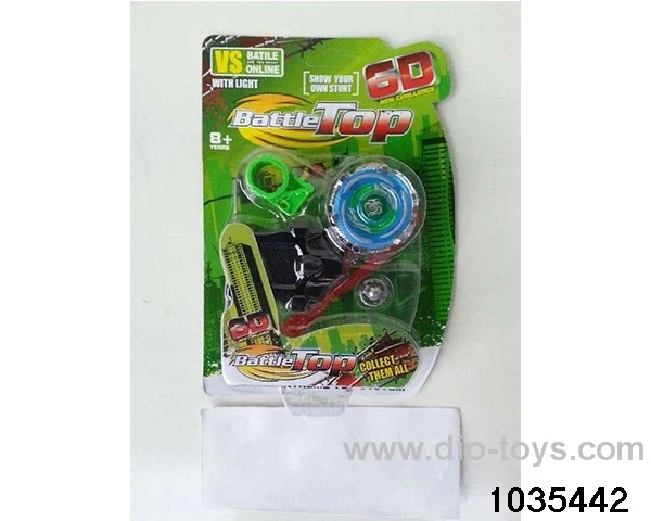Alloy Lighted Gyro (Medium) 12 Mixed in Blister card